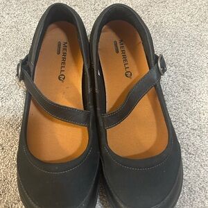 Merrell Women's Black Mary Jane Flats